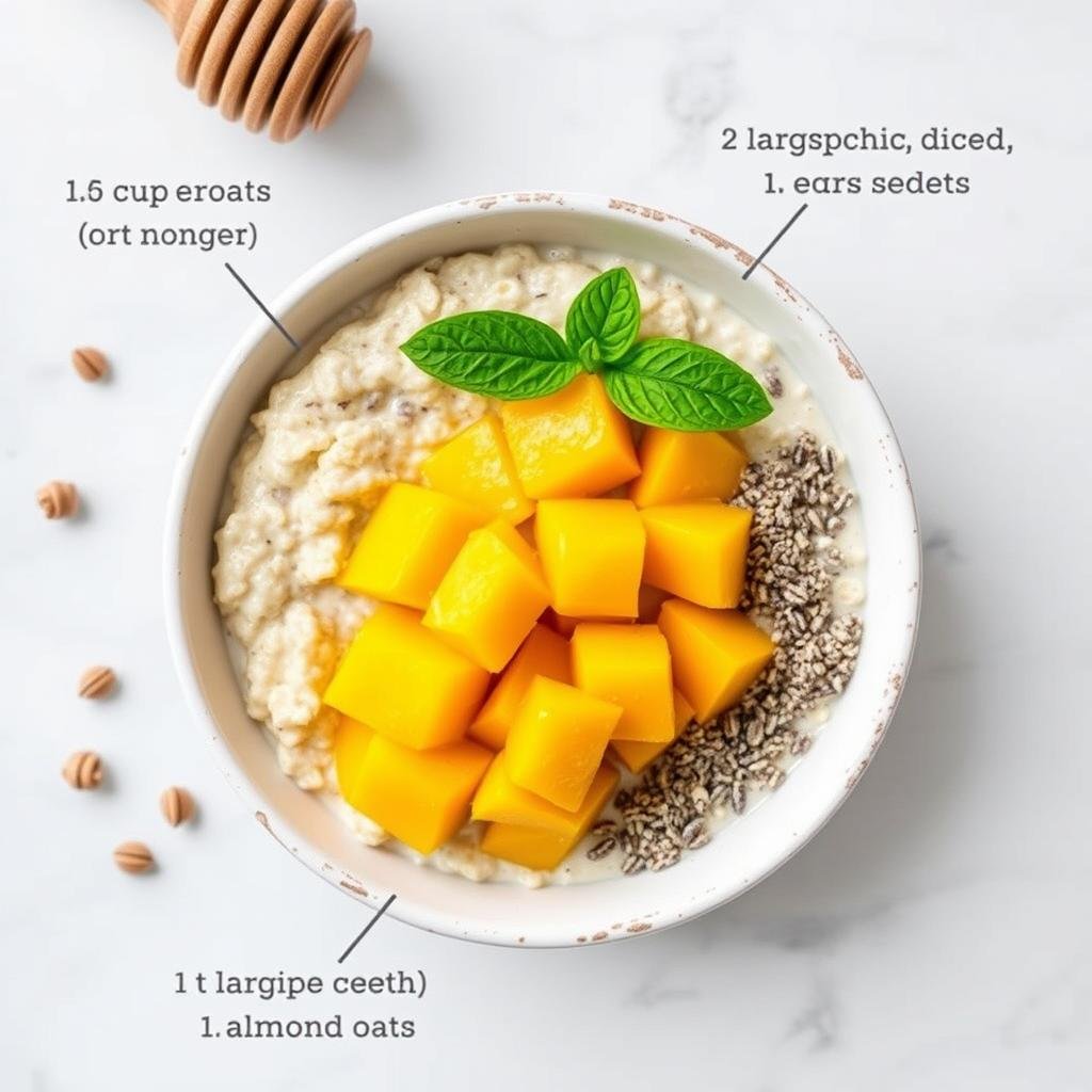 Mango Chia Overnight Oats